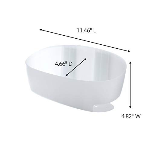 Command Shower Caddy, Clear Frosted, 1-Caddy, 4-Water Resistant Strips, Organize Damage-Free - Image 3