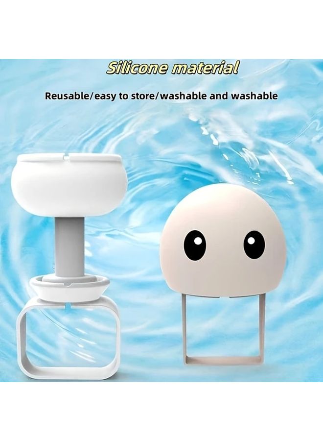 Pink Portable Charger Organizer Case Anti Bending Easy Store Travel Outdoor Silicone - Image 5