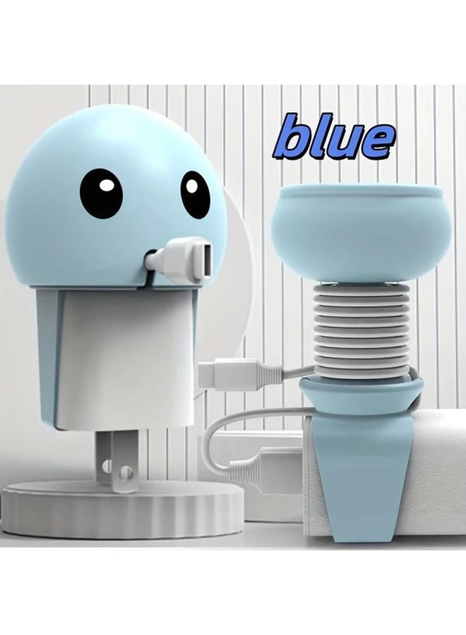 Pink Portable Charger Organizer Case Anti Bending Easy Store Travel Outdoor Silicone - Image 2