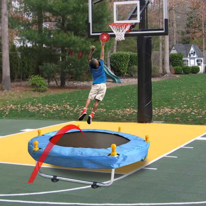 SZBOB Toddler Trampoline for Kids Ages 1-8, 55'' Small Trampoline with Safety Enclosure Net, Indoor & Outdoor Baby Mini Trampolines, No-Gap Safe Design for Toddlers Jump, Gifts for Children & Boys & Girls - Image 3