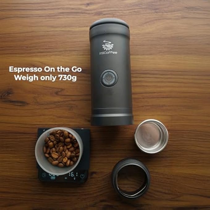 MiiCoffee Eon Portable Espresso Machine Travel Coffee Maker With SelfHeating And UsbC Charging Grey - Image 4