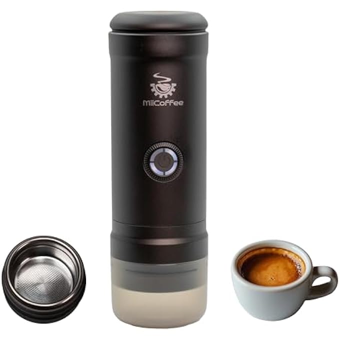 MiiCoffee Eon Portable Espresso Machine Travel Coffee Maker With SelfHeating And UsbC Charging Grey - Image 1