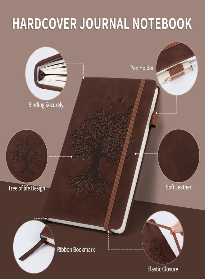 ALKALO Lined Journal Notebook for Women Men, A5 Hardcover Leather Journals for Writing, 200 Pages/100GSM Thick Paper, Daily Journal Notebook for Work, School, Note Taking, Business, Travel, College Ruled - Image 2
