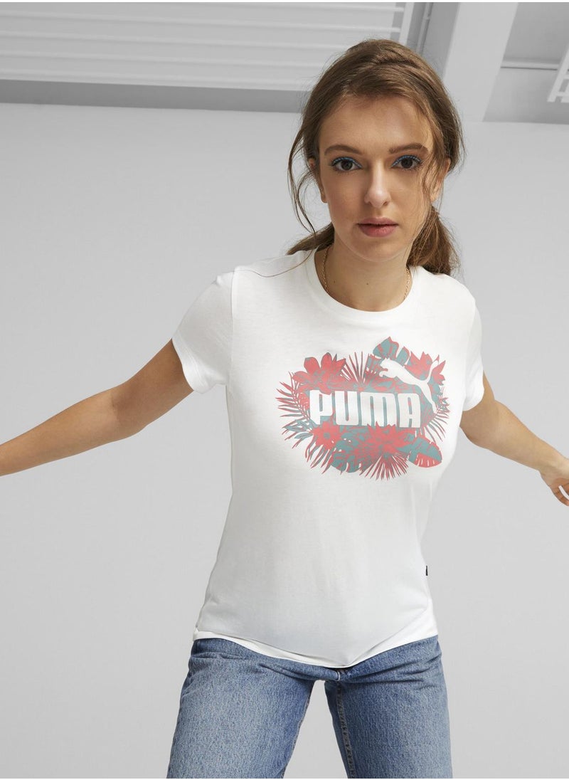 PUMA - Essential Flower Power T-Shirt - Image 1