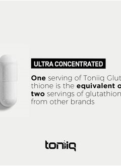 Toniiq Glutathione Ultra High Purity 120 Capsules  - Image 5