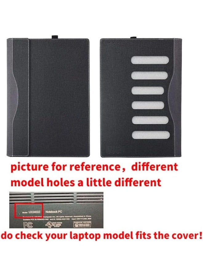 Laptop Case Compatible with Honor MagicBook Art 14 2025 14.6 inch Sleeve PU Leather Detachable Notebook Cover Bag Protective Skin with Pen Holder - Image 3