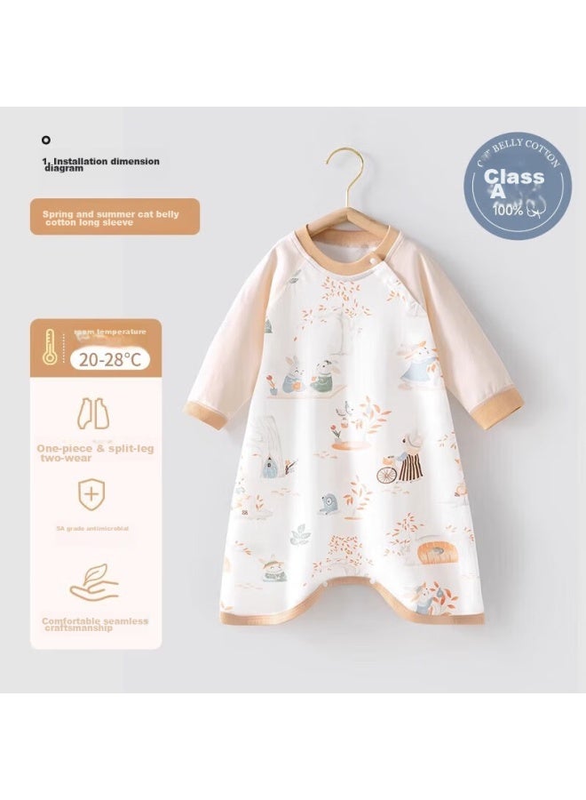 Beptides Beipesi Baby Sleeping Bag, Spring And Autumn Thin Style, Infant Sleepwear, Anti-kick Blanket, Children's Nightgown, Onesie, New Style  - Image 1