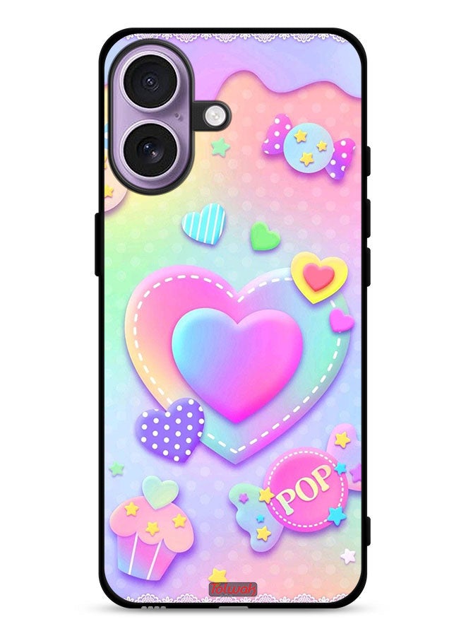 Tolwak Apple iPhone 17 Protective Case Cover Pop Hearts Art - Image 1