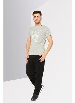 Plein Sport Men Sportswear Fit Short Sleeve Outdoor T-Shirt, Grey  - Image 2