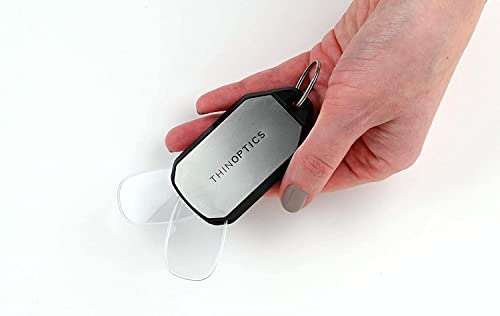 ThinOptics unisex adult Keychain Case + Reading Glasses, Clear, 44 mm US - Image 5