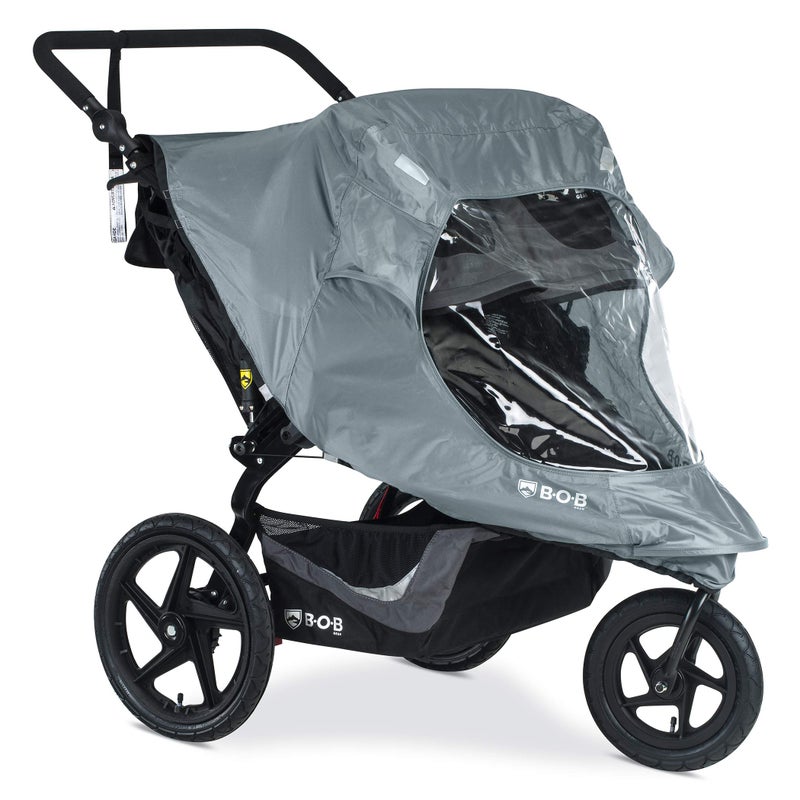 BOB Gear Duallie Swivel Wheel Stroller Weather Shield Water and Wind Resistant Ventilated Easy Install