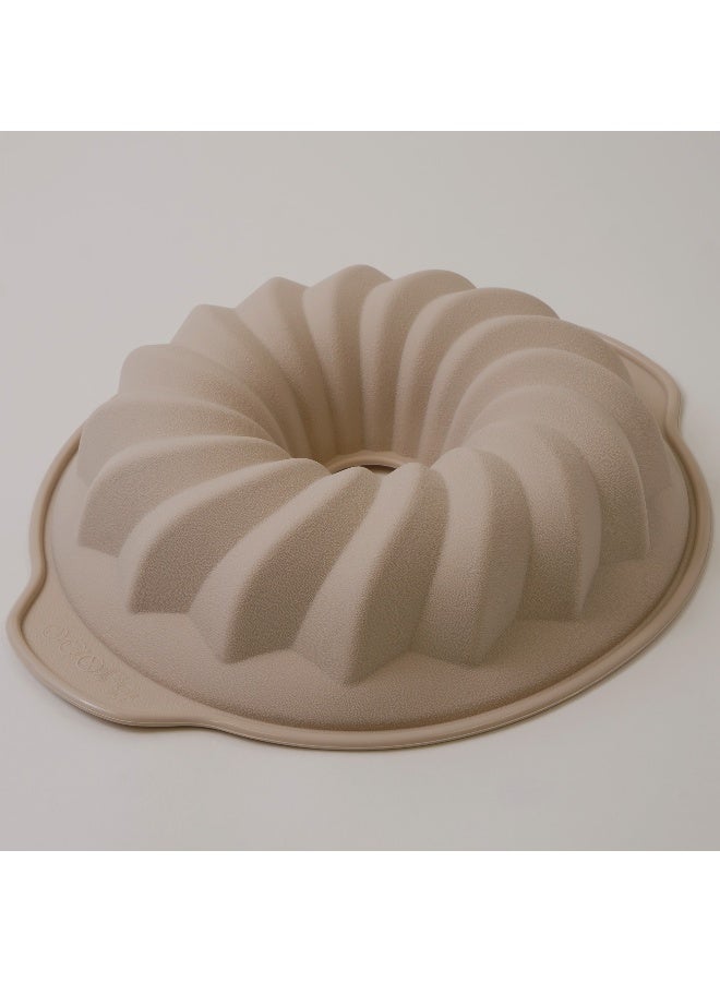 ألبرتو قالب خبز دائري مجوف سيليكون 29.5*25*6سم، كريمي - Image 5
