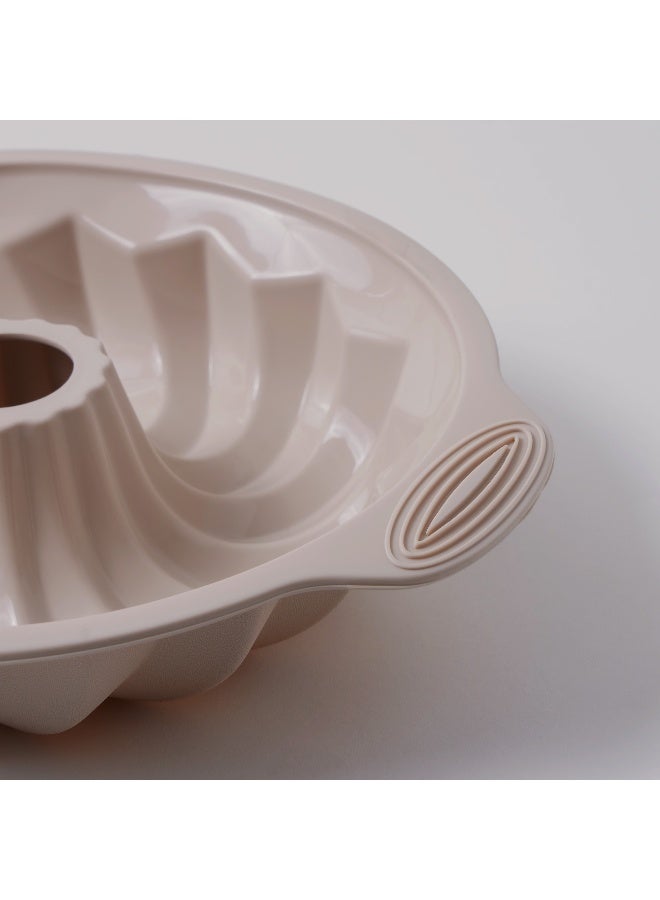 ألبرتو قالب خبز دائري مجوف سيليكون 29.5*25*6سم، كريمي - Image 3