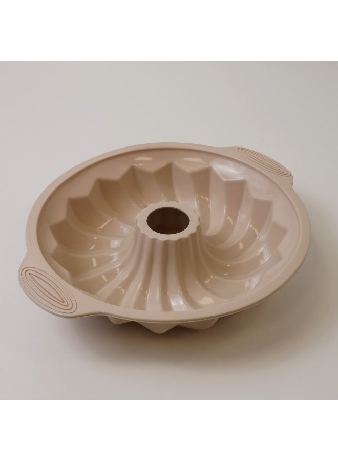 ألبرتو قالب خبز دائري مجوف سيليكون 29.5*25*6سم، كريمي - Image 2