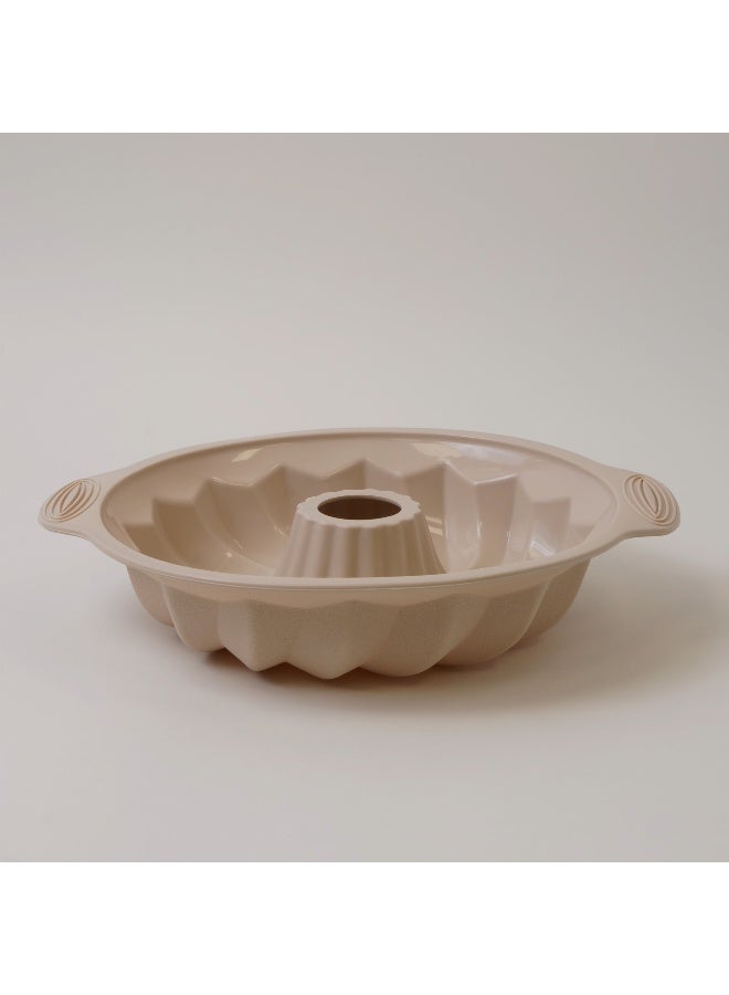 ألبرتو قالب خبز دائري مجوف سيليكون 29.5*25*6سم، كريمي - Image 1