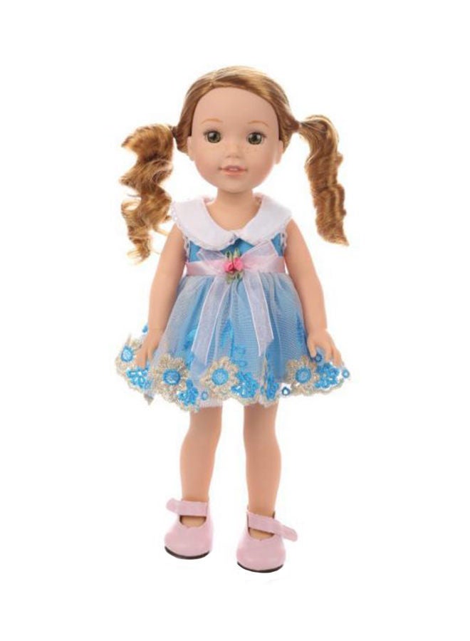 Y&D Strapless Fluffy Cute Dress American Doll 14inch - Image 1