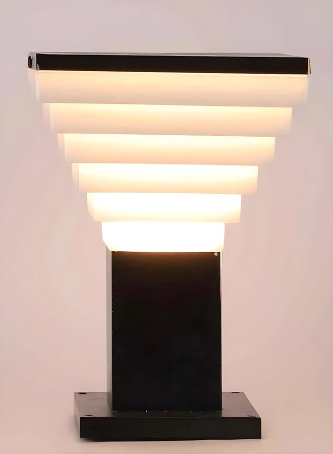 RBSK Gate Light for Home Gate/Gate Lamp for Outdoor Waterproof/Gate Lamp/Pillar Gate Light for Outdoor Boundaries, Stairs, Pillar, Garden (E27 Bulb Base) (Bulb Not Include) (Delux) (Pack of 1) - Image 3