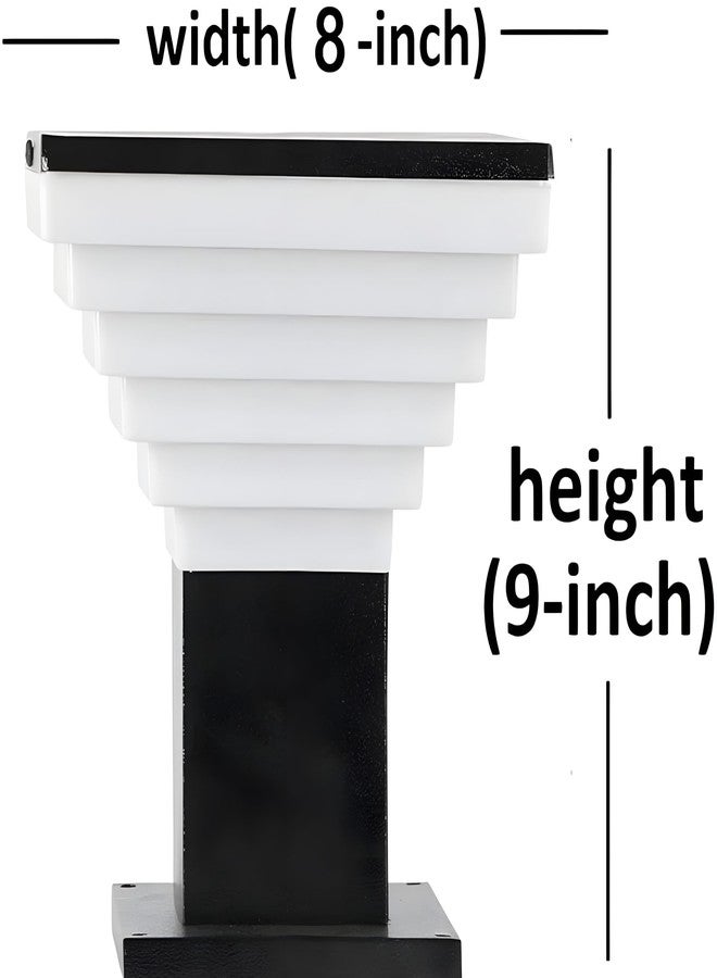 RBSK Gate Light for Home Gate/Gate Lamp for Outdoor Waterproof/Gate Lamp/Pillar Gate Light for Outdoor Boundaries, Stairs, Pillar, Garden (E27 Bulb Base) (Bulb Not Include) (Delux) (Pack of 1) - Image 5