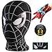 Tarrshiney Spider Hero Black Mask with Movable Mechanical Eyes Homecoming Super Hero Full Mask with Moving Lenses Cosplay Wearable Prop for Gift - Image 3