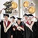 Villorem 7Pcs Congrats Grad Balloons Set Graduation Hat Balloon Class of 2026 Graduation Party Decorations for College High School Grad Party 2026 - Image 2