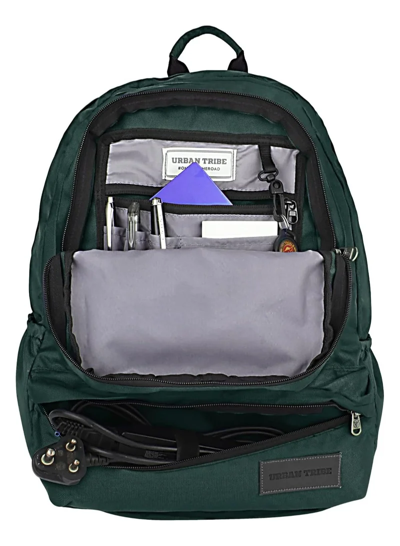 إربان ترايب URBAN TRIBE Havana Basics 15.6 Inch| Water Repellent |27 Litres | Laptop backpack for men and women, Green, 15.6, Backpacks