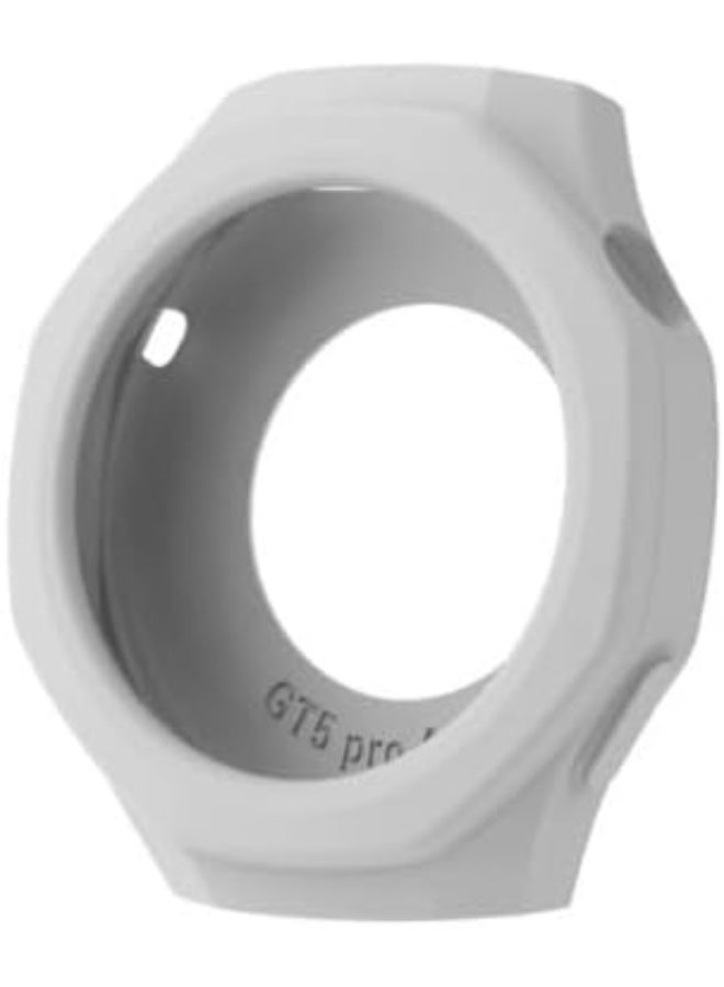 جراب حماية من السيليكون لساعة هواوي الذكية GT 5 مقاس 46 مم، جراب بديل مقاوم للصدمات - (رمادي) - Image 1