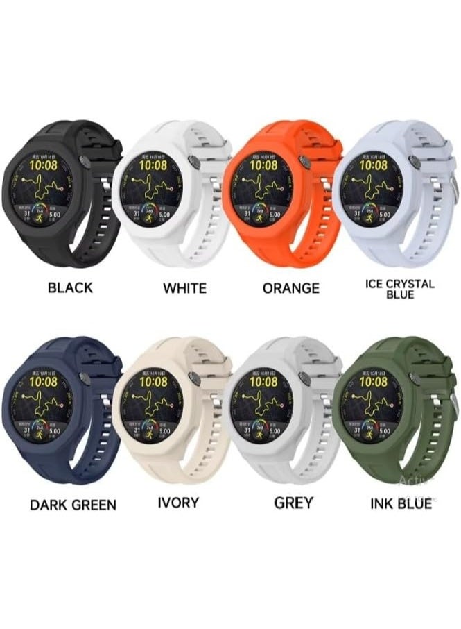 جراب حماية من السيليكون لساعة هواوي الذكية GT 5 مقاس 46 مم، جراب بديل مقاوم للصدمات - (رمادي) - Image 2