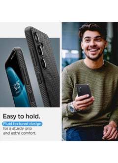 Spigen غطاء حماية Liquid Air لهاتف Samsung Galaxy S24 PLUS (2024) - أسود مطفي  - Image 4