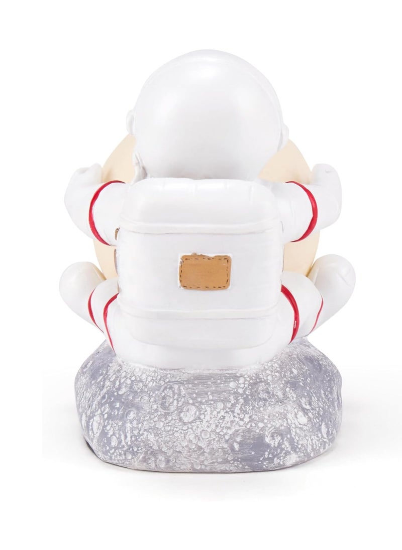 Charming Astronaut Moon Lamp – Cute Astronaut Hugging the Moon Night Light, Warm LED Decorative Accent for Bedroom, Office, and Home Décor – Unique Space Lover Gift