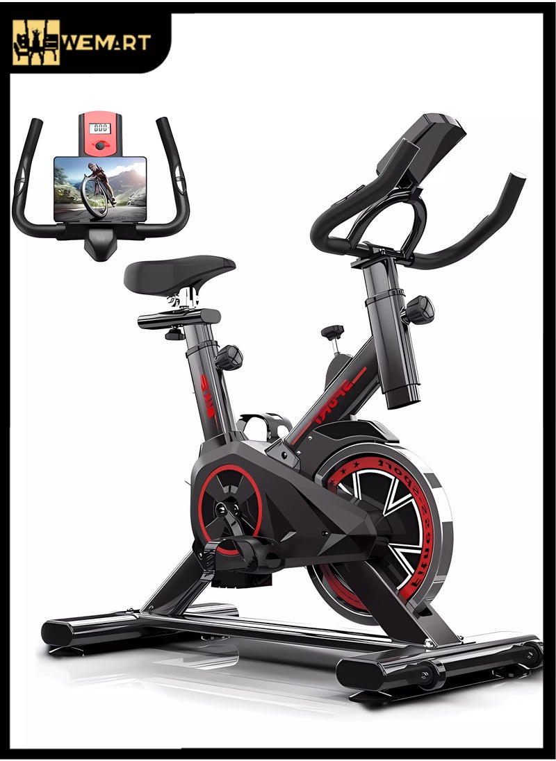 Exercise Bike, Indoor Cycling Bike Stationary, Cycle Bike with Comfortable Seat Cushion, Digital Display with Pulse, iPad Holder - pzsku/Z789947E7300E34533863Z/45/_/1718679210/1a8ff2df-631a-45dd-899a-1b93d5f15cde