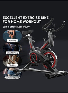 Exercise Bike, Indoor Cycling Bike Stationary, Cycle Bike with Comfortable Seat Cushion, Digital Display with Pulse, iPad Holder - pzsku/Z789947E7300E34533863Z/45/_/1718679214/86127e61-5cb4-4e64-91d2-5d2d78c034c4