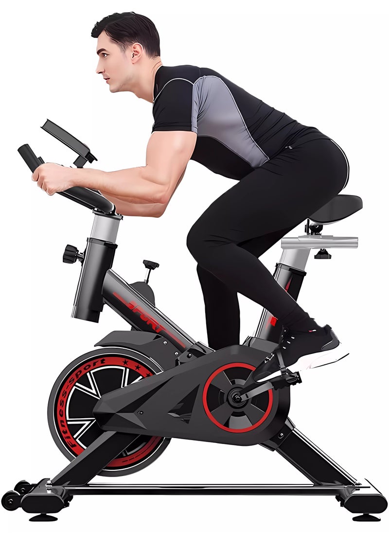 Exercise Bike, Indoor Cycling Bike Stationary, Cycle Bike with Comfortable Seat Cushion, Digital Display with Pulse, iPad Holder - pzsku/Z789947E7300E34533863Z/45/_/1718679464/93784f4c-be4f-48e4-a484-2e4ee1232f5e