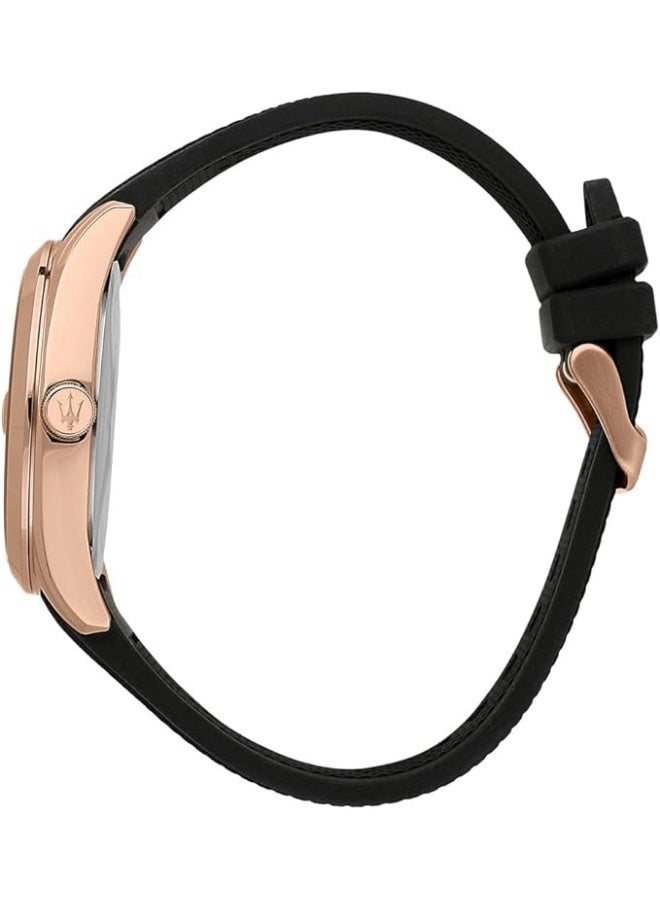 Maserati ATTRAZIONE 43MM 3H BLACK DIAL BLK ST - Image 2