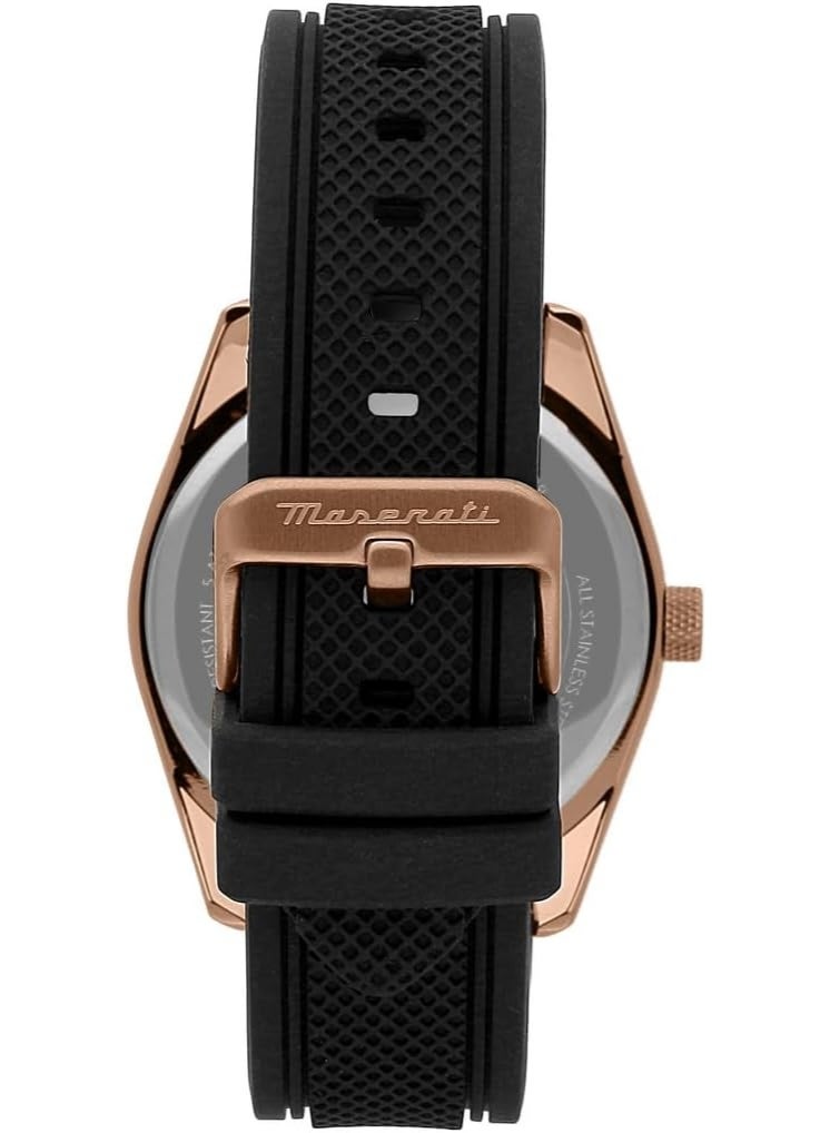 Maserati ATTRAZIONE 43MM 3H BLACK DIAL BLK ST - Image 3
