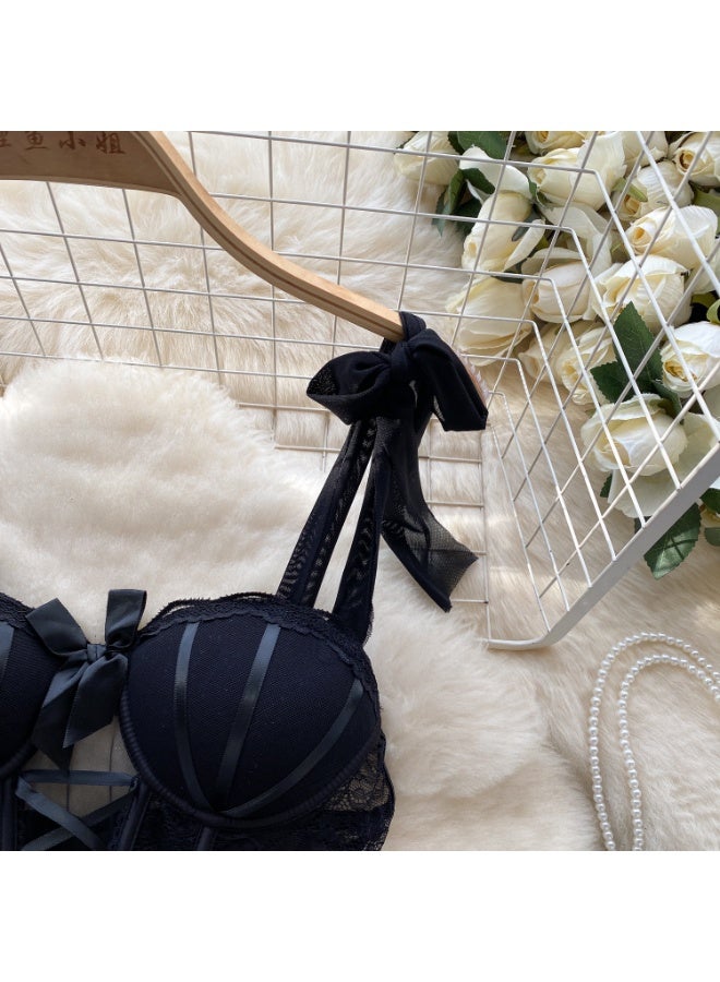 Caprisious Elegant Lace Corset Dress with Adjustable Straps and Matching Bottoms - Image 2