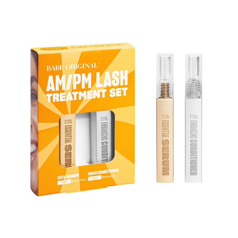Babe Original Lash Serum AMPM Kit 2mL Babe Lash Essential Serum 3mL Enhancing Conditioner Gold Box - Image 2