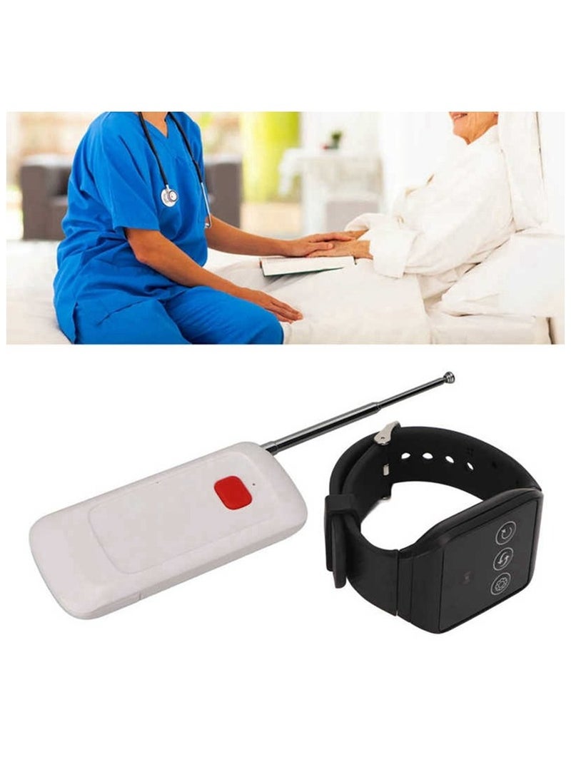 Toy Box - Rechargeable Wireless Caregiver, Pager Smart Call Button Transmitter with Receiver 1000 Feet Range Nurse Calling Alert Patient Help System for Elderly (1 Call Button and 1 Receiver) - Image 1