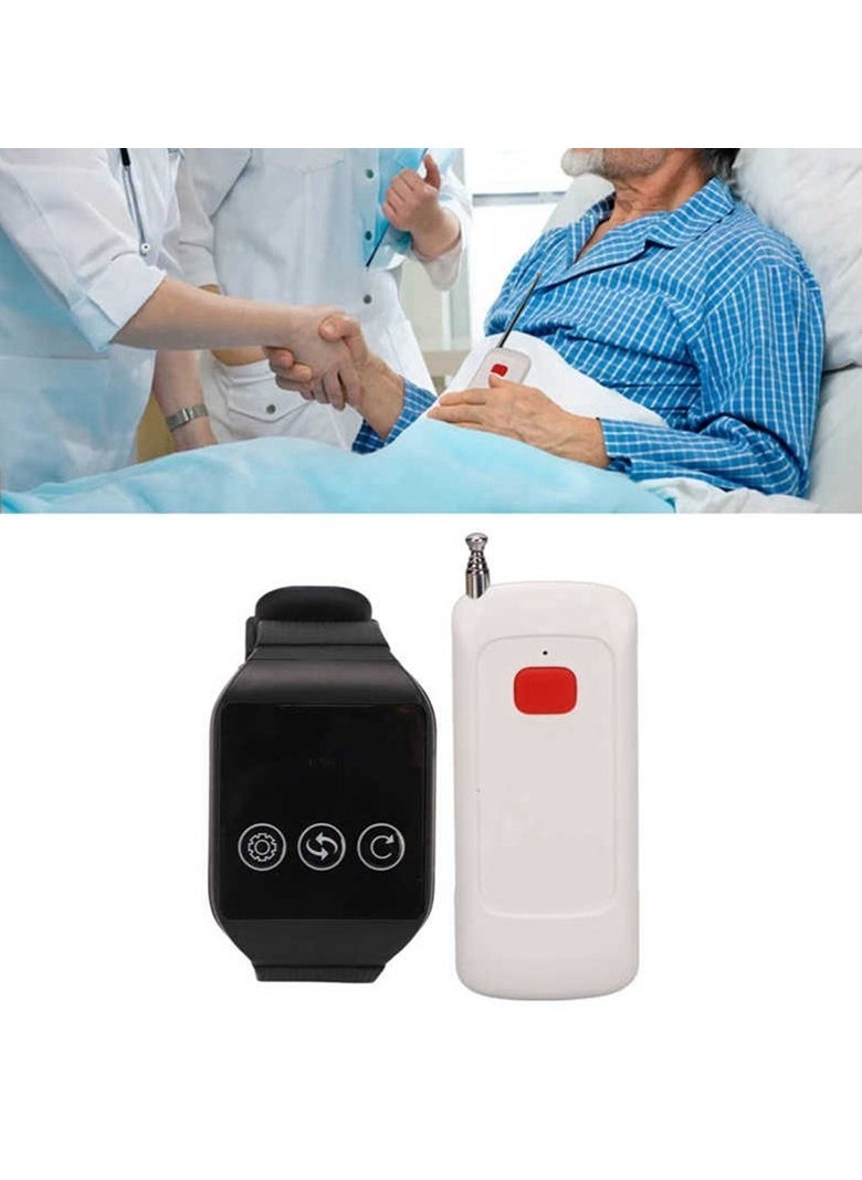 Toy Box - Rechargeable Wireless Caregiver, Pager Smart Call Button Transmitter with Receiver 1000 Feet Range Nurse Calling Alert Patient Help System for Elderly (1 Call Button and 1 Receiver) - Image 1