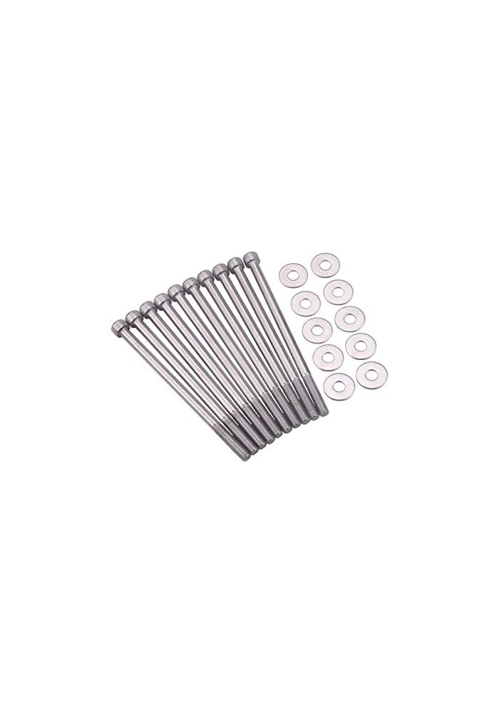 WnSEu Stainless Steel LS1 Intake Manifold Bolts Kit for LSX LS2 LS3 LS6 Camaro Corvette GM - Image 1