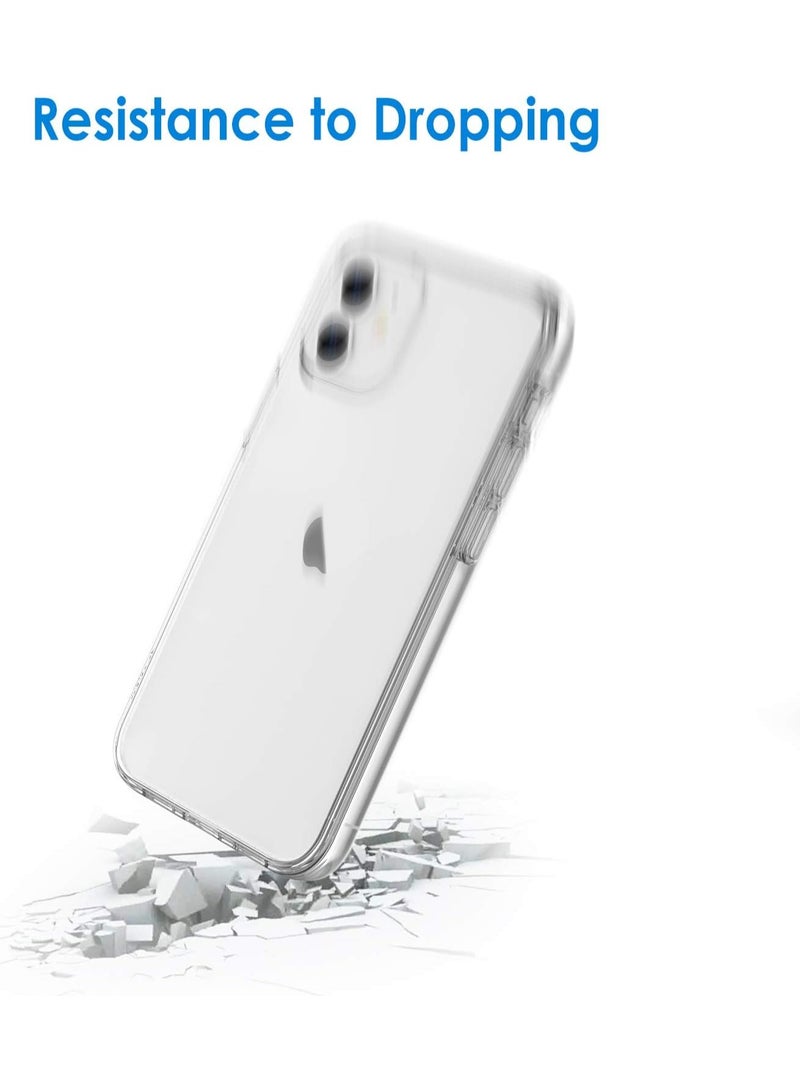 Mismo Clear Shockproof Case for iPhone 12 Mini – Ultra Thin Transparent TPU Cover, Anti-Scratch & Anti-Yellowing Crystal Clear Protective Bumper Case - Clear - Image 3