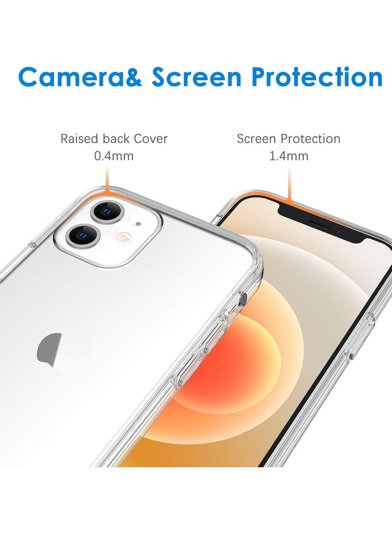 Mismo Clear Shockproof Case for iPhone 12 Mini – Ultra Thin Transparent TPU Cover, Anti-Scratch & Anti-Yellowing Crystal Clear Protective Bumper Case - Clear - Image 4