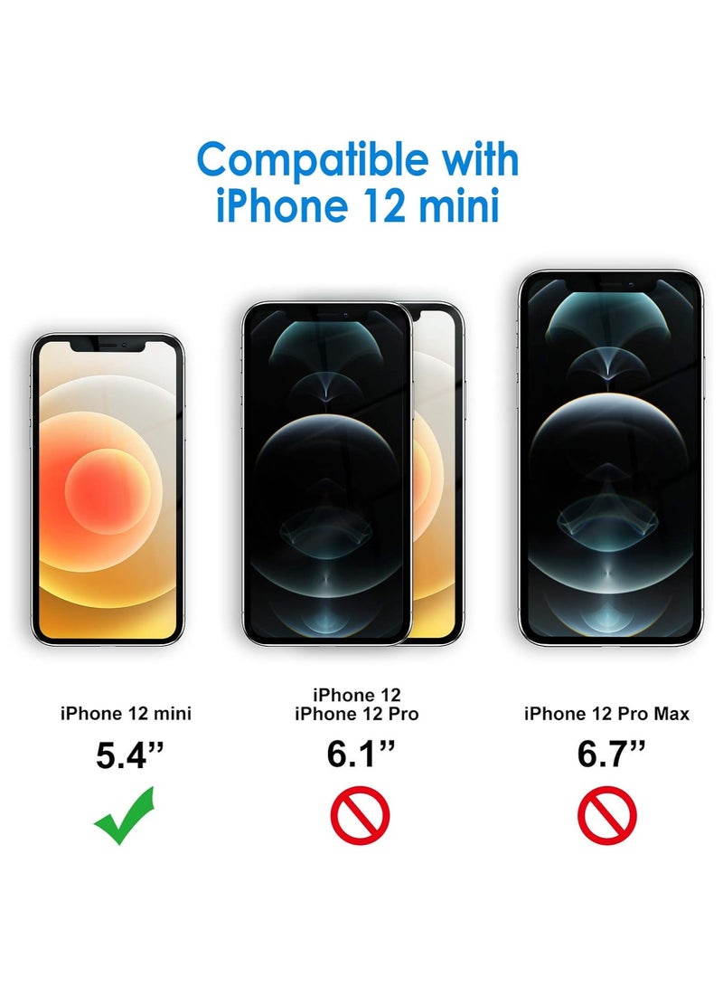 Mismo Clear Shockproof Case for iPhone 12 Mini – Ultra Thin Transparent TPU Cover, Anti-Scratch & Anti-Yellowing Crystal Clear Protective Bumper Case - Clear - Image 2