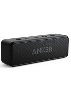 مكبر صوت Anker Soundcore 2 المحمول بتقنية البلوتوث مع IPX7 مقاوم للماء، وقت تشغيل 24 ساعة، إقران ستيريو لاسلكي، صوت ستيريو 12 وات، بلوتوث 5، Bassup، مكبر صوت للمنزل، الاستحمام، في الهواء الطلق، السفر