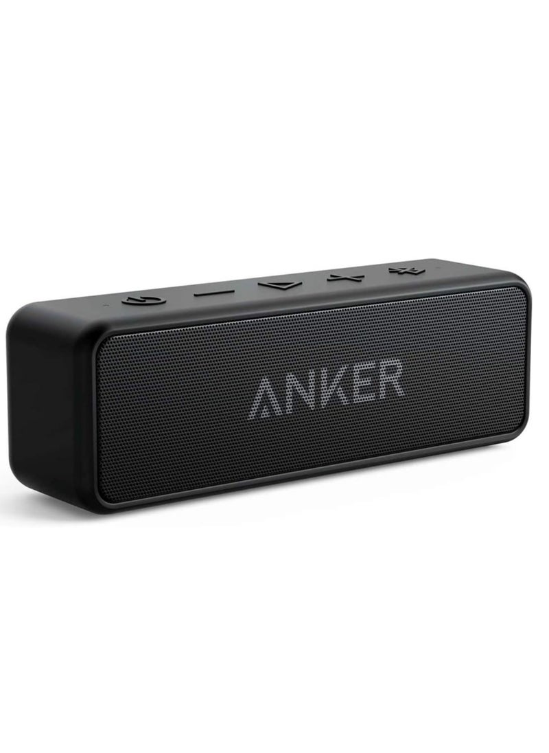 آنكر - مكبر صوت Anker Soundcore 2 المحمول بتقنية البلوتوث مع IPX7 مقاوم للماء، وقت تشغيل 24 ساعة، إقران ستيريو لاسلكي، صوت ستيريو 12 وات، بلوتوث 5، Bassup، مكبر صوت للمنزل، الاستحمام، في الهواء الطلق، السفر - Image 1
