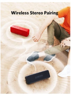 آنكر مكبر صوت Anker Soundcore 2 المحمول بتقنية البلوتوث مع IPX7 مقاوم للماء، وقت تشغيل 24 ساعة، إقران ستيريو لاسلكي، صوت ستيريو 12 وات، بلوتوث 5، Bassup، مكبر صوت للمنزل، الاستحمام، في الهواء الطلق، السفر  - Image 2