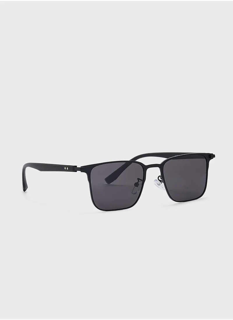 Robert Wood Polarized Lens Wayfarer Sunglasses
