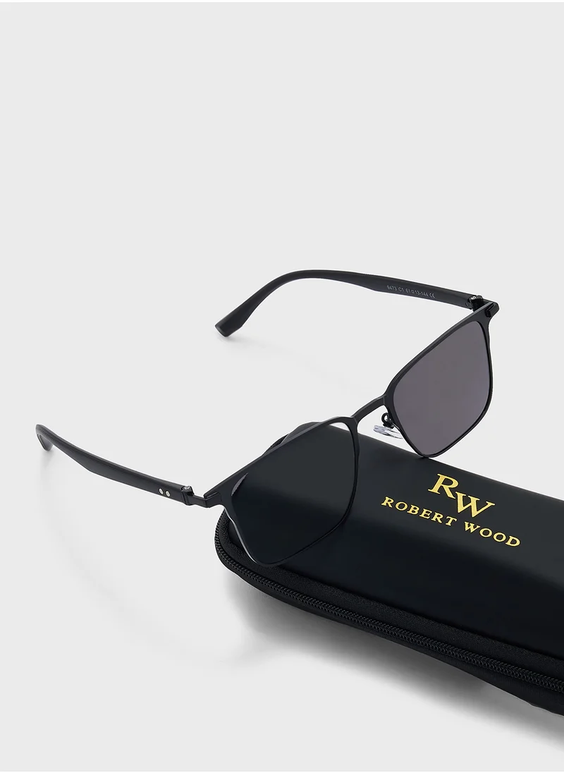 روبرت وود Polarized Lens Wayfarer Sunglasses