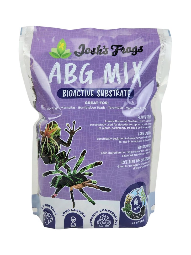 Josh's Frogs ABG Mix Tropical Plant Soil & Bioactive Terrarium Vivarium Substrate (4 Quart/1 Gallon) - Image 1