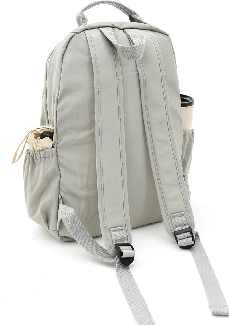 سانموريس Waterproof Crinkle Fabric Multi-Eye Large Size Laptop School and Backpack