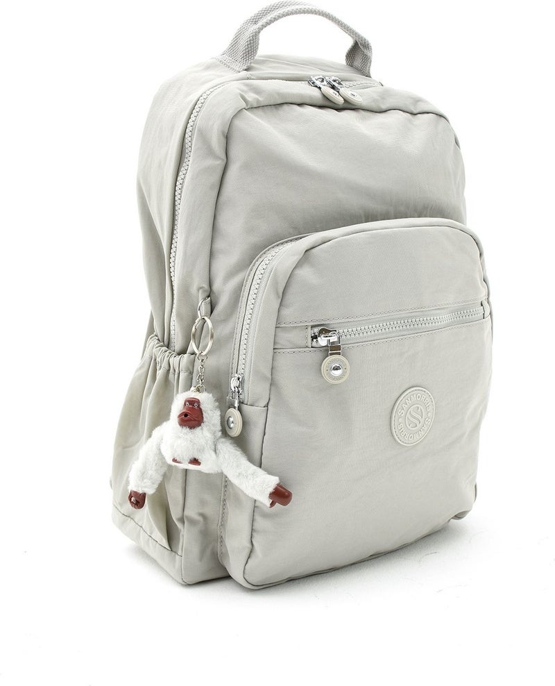 Sanmorris Waterproof Crinkle Fabric Multi-Eye Large Size Laptop School and Backpack - Image 1
